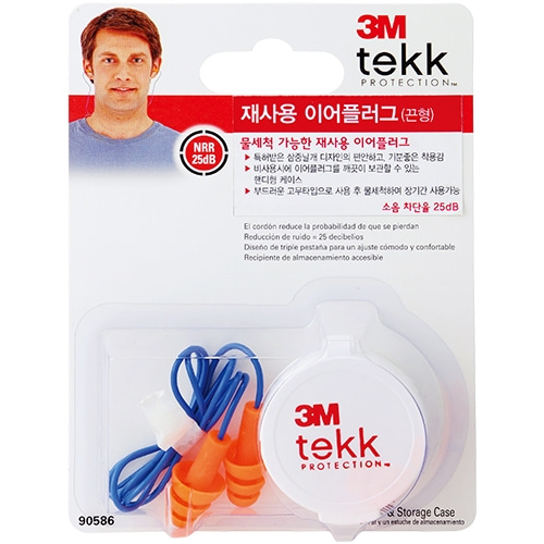 TEKK 90586 재사용 이어플러그 (끈형)