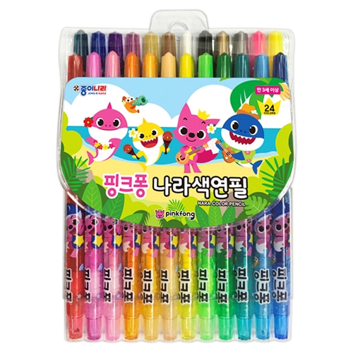 24색 핑크퐁 나라색연필