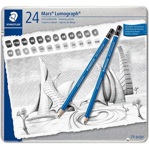 마스 루모그래프 연필 24본 세트 100G24